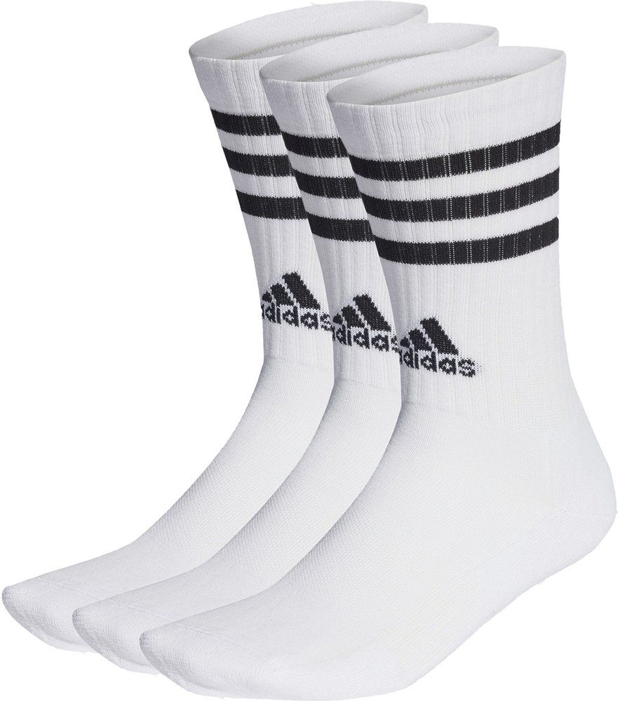 ADIDAS Herren Socken 3-Streifen Cushioned Crew, 3 Paar