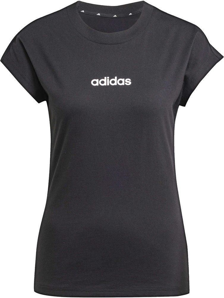 ADIDAS Damen Shirt Essentials Linear Cotton