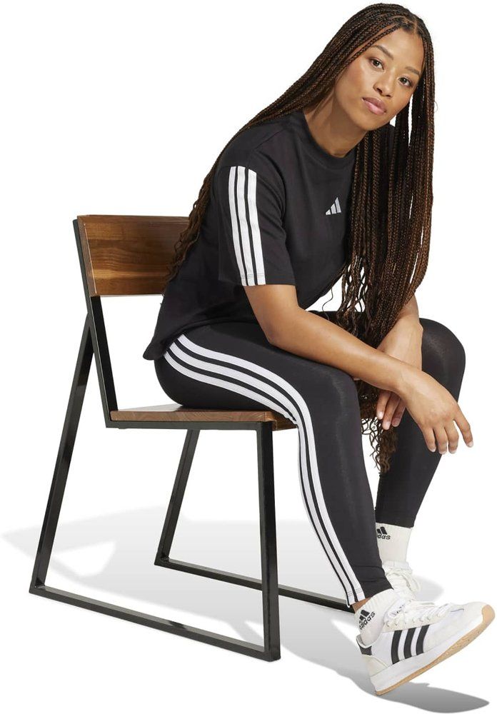 ADIDAS Damen Tight Essentials 3-Streifen Cotton