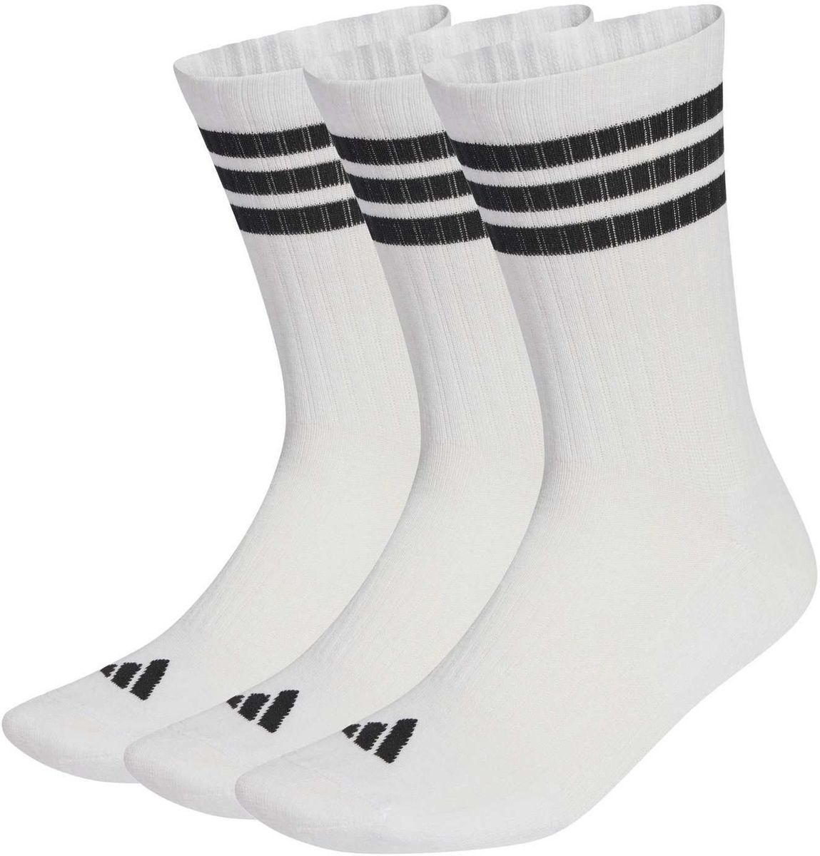 ADIDAS Herren Socken 3-STREIFEN CUSHIONED SPORTSWEAR CREW 3ER-PACK