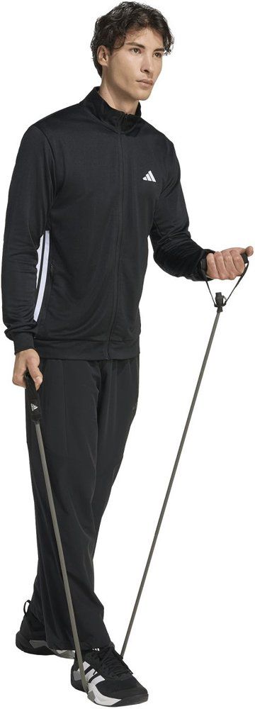 ADIDAS Herren Jacke WORKOUT ESSENTIALS ALL-SET 3-STREIFEN KNIT