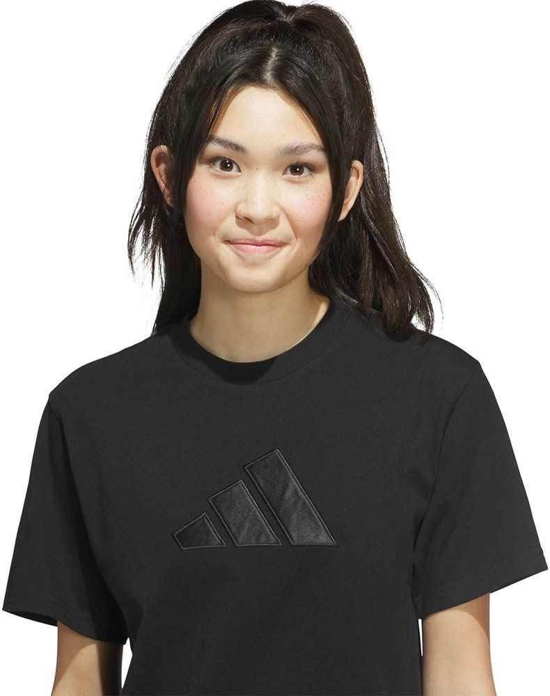 ADIDAS Damen Shirt SATIN-FILLED LOGO GRAFIK