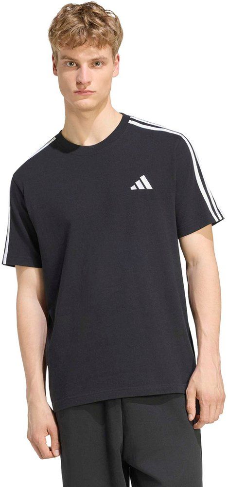 ADIDAS Herren Shirt Essentials 3-Streifen, Single Jersey, Branding