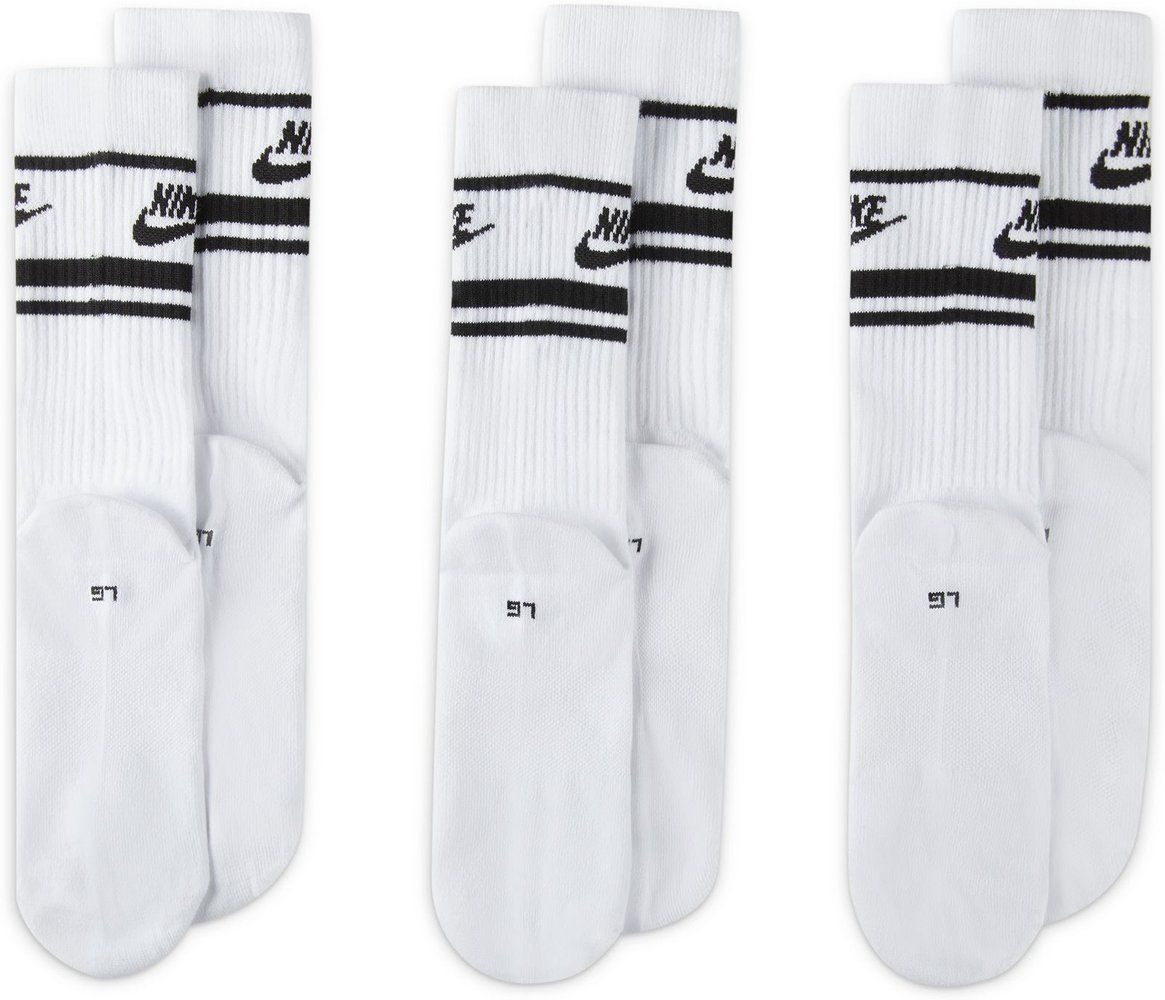 NIKE Herren Socken Sportswear Dri-FIT Everyday Essential Crew (3 Pairs)