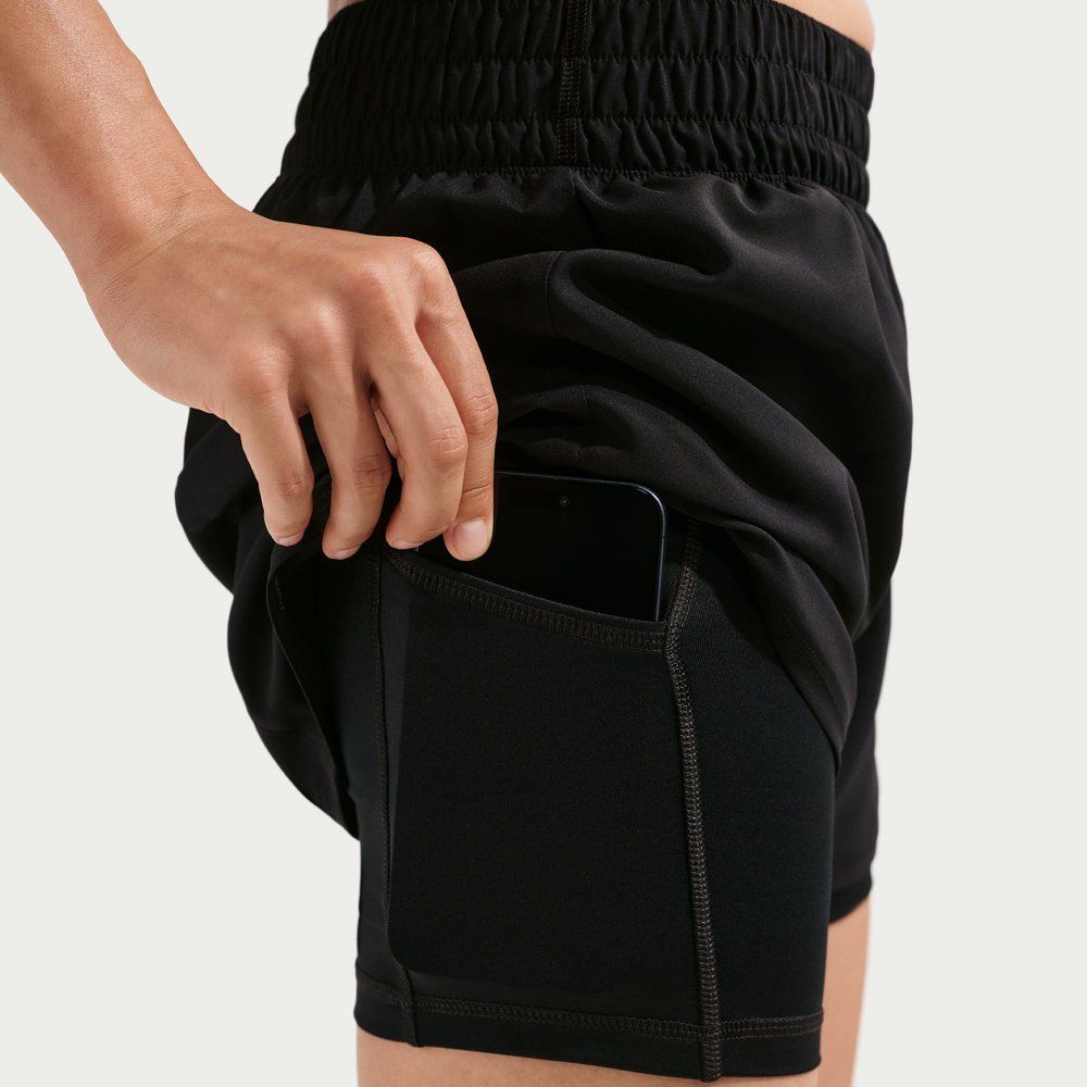 NIKE Damen Shorts W NK ONE DF HR 3IN 2N1 SHORT
