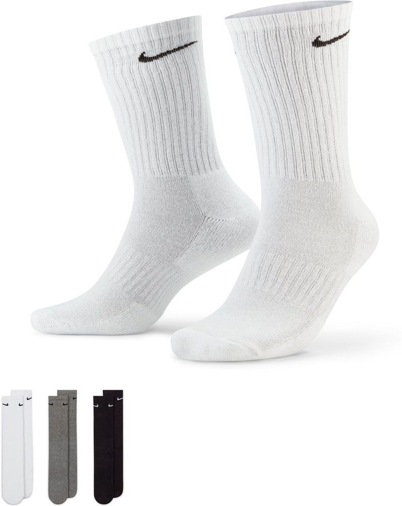NIKE Herren Socken Socke 3 Pack U NK EVERYDAY CUSH CREW 3PR