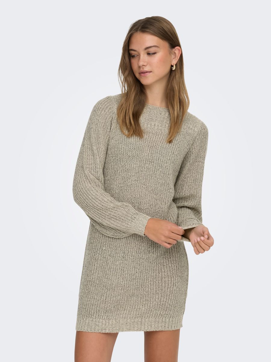 JDYWHITNEY MEGAN L/S BOAT DRESS KNT