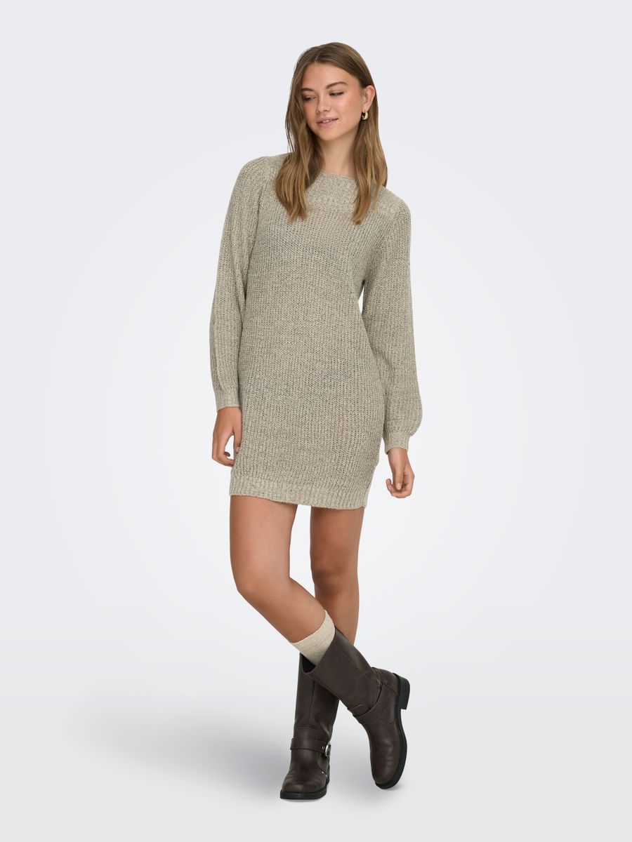 JDYWHITNEY MEGAN L/S BOAT DRESS KNT