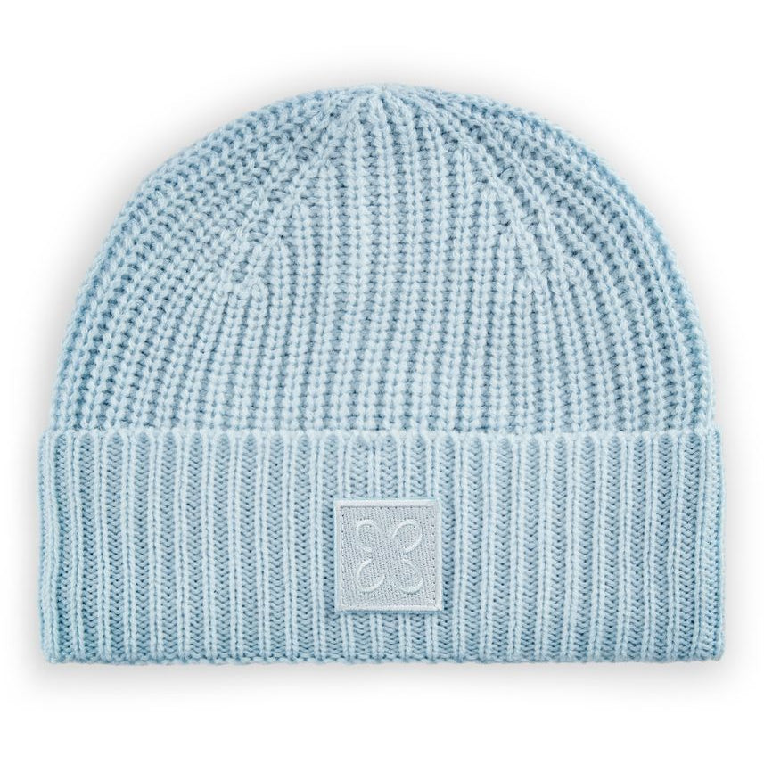 KNITTED HAT ACRYL/WOOL SOLID blue-2