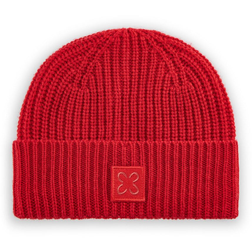 KNITTED HAT ACRYL/WOOL SOLID blue-2