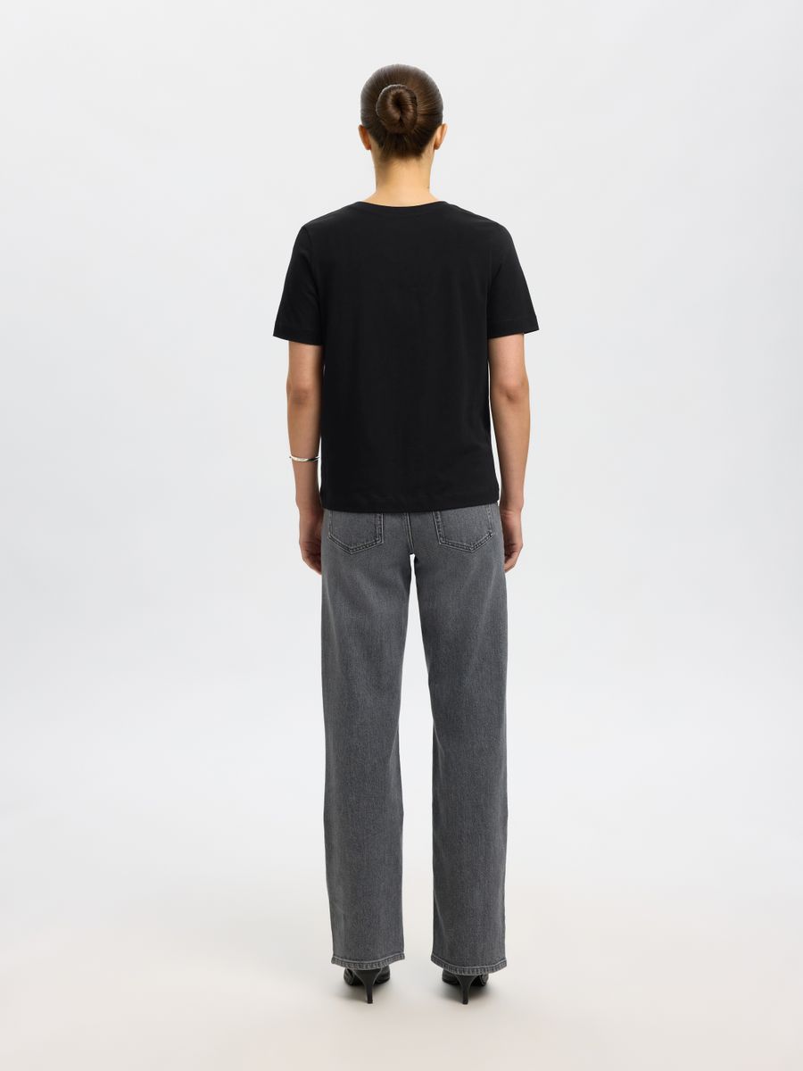 SLWESSENTIAL SS V-NECK TEE NOOS