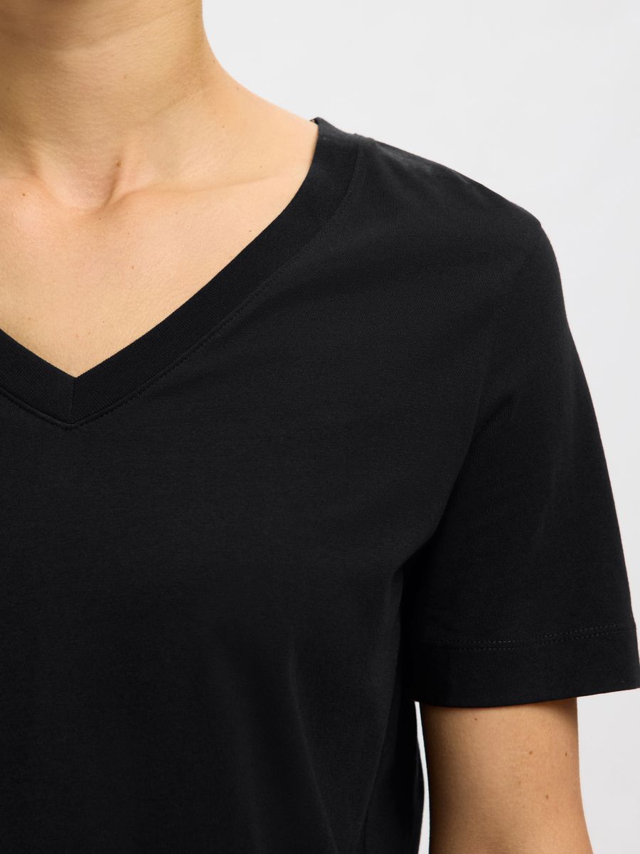 SLWESSENTIAL SS V-NECK TEE NOOS