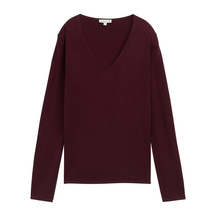 sweater basic v-neck