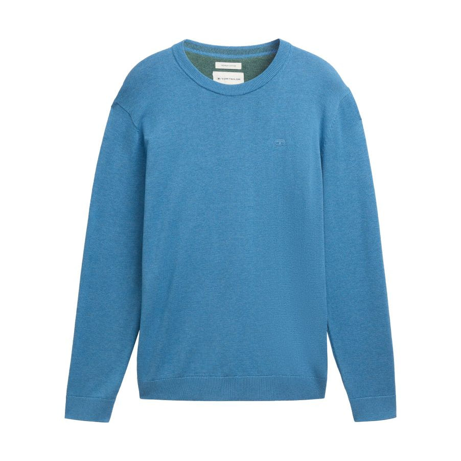 Basic Strickpullover aus Baumwolle