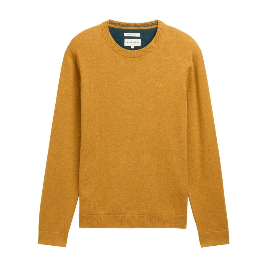 Basic Strickpullover aus Baumwolle