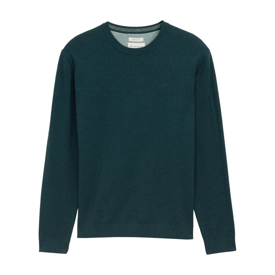 Basic Strickpullover aus Baumwolle