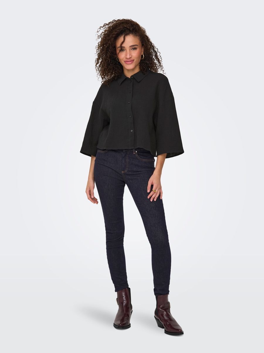 JDYTHEIS LIFE 3/4 CROP SHIRT WVN NO