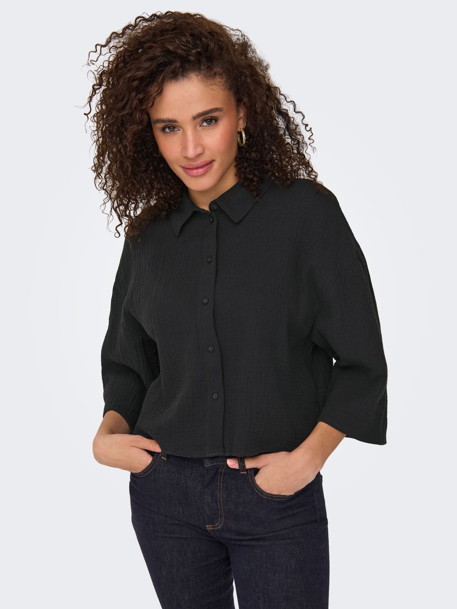 JDYTHEIS LIFE 3/4 CROP SHIRT WVN NO