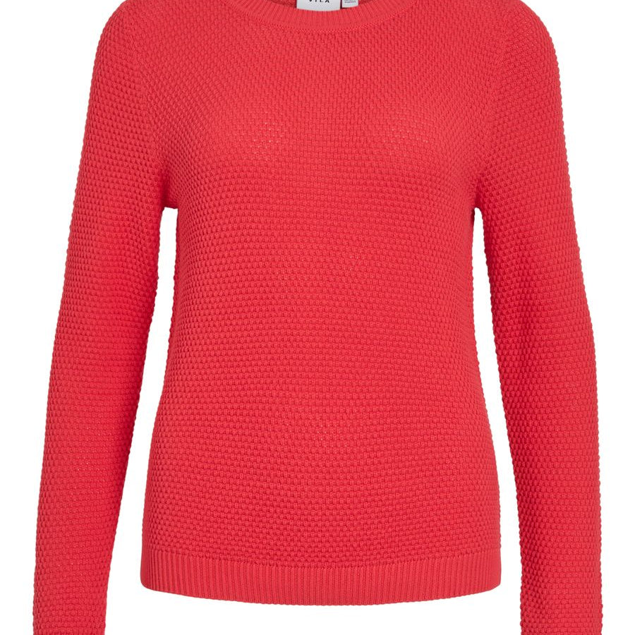 VIDALO O-NECK L/S KNIT TOP- NOOS