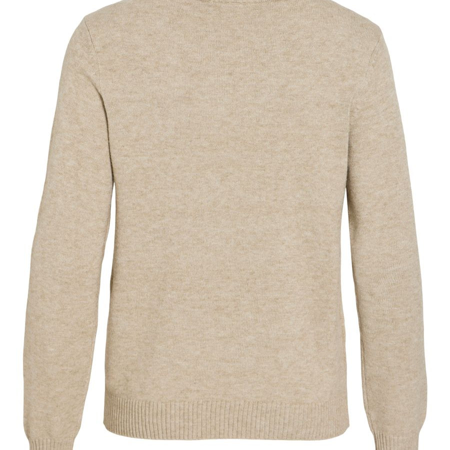 VIRIL O-NECK L/S KNIT TOP - NOOS