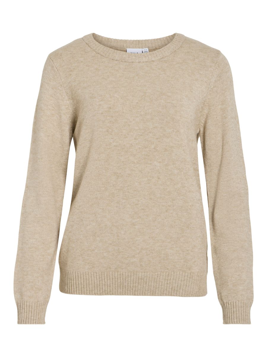 VIRIL O-NECK L/S KNIT TOP - NOOS