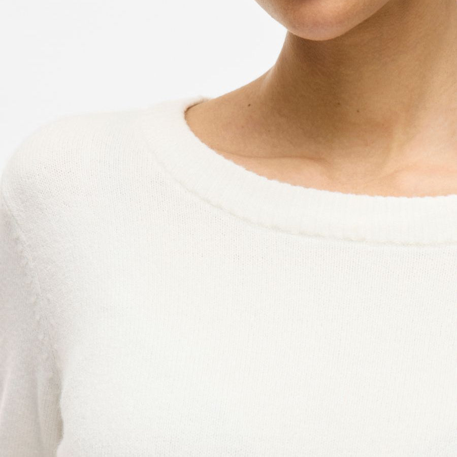 VIRIL O-NECK L/S KNIT TOP - NOOS