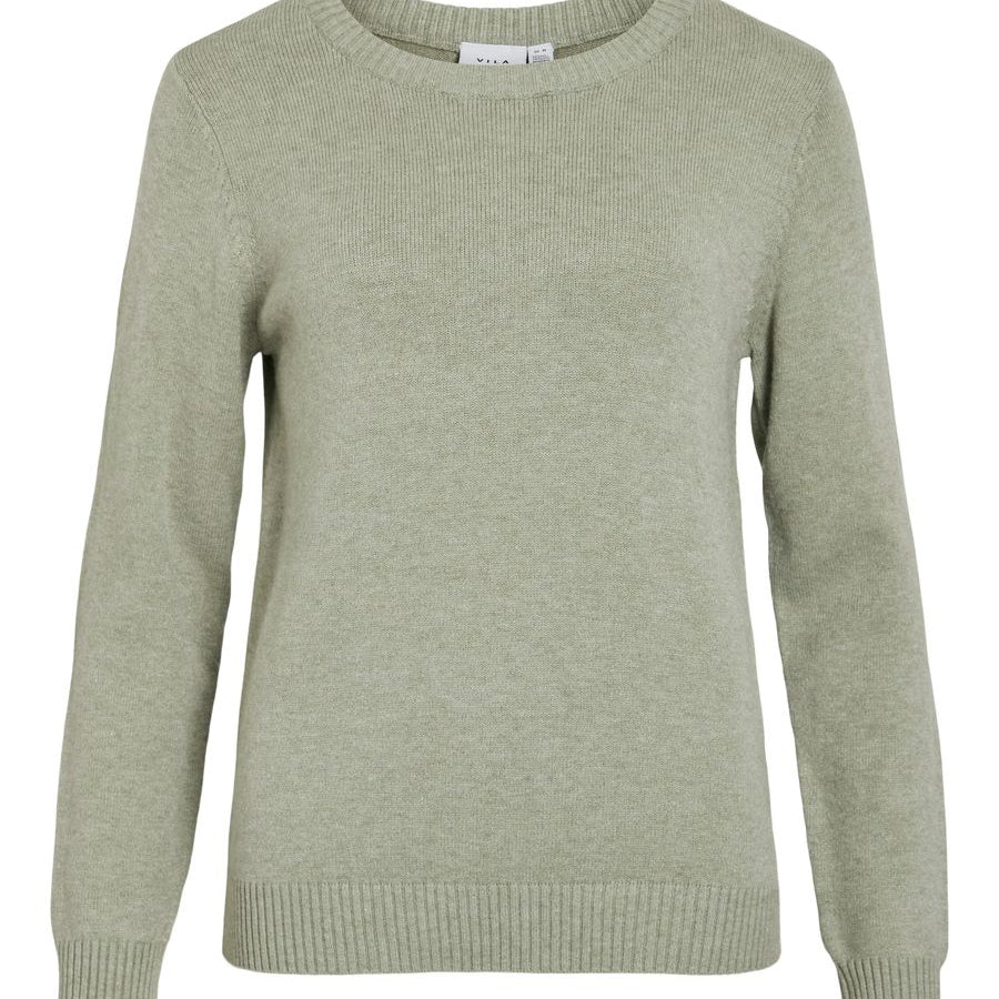 VIRIL O-NECK L/S KNIT TOP - NOOS