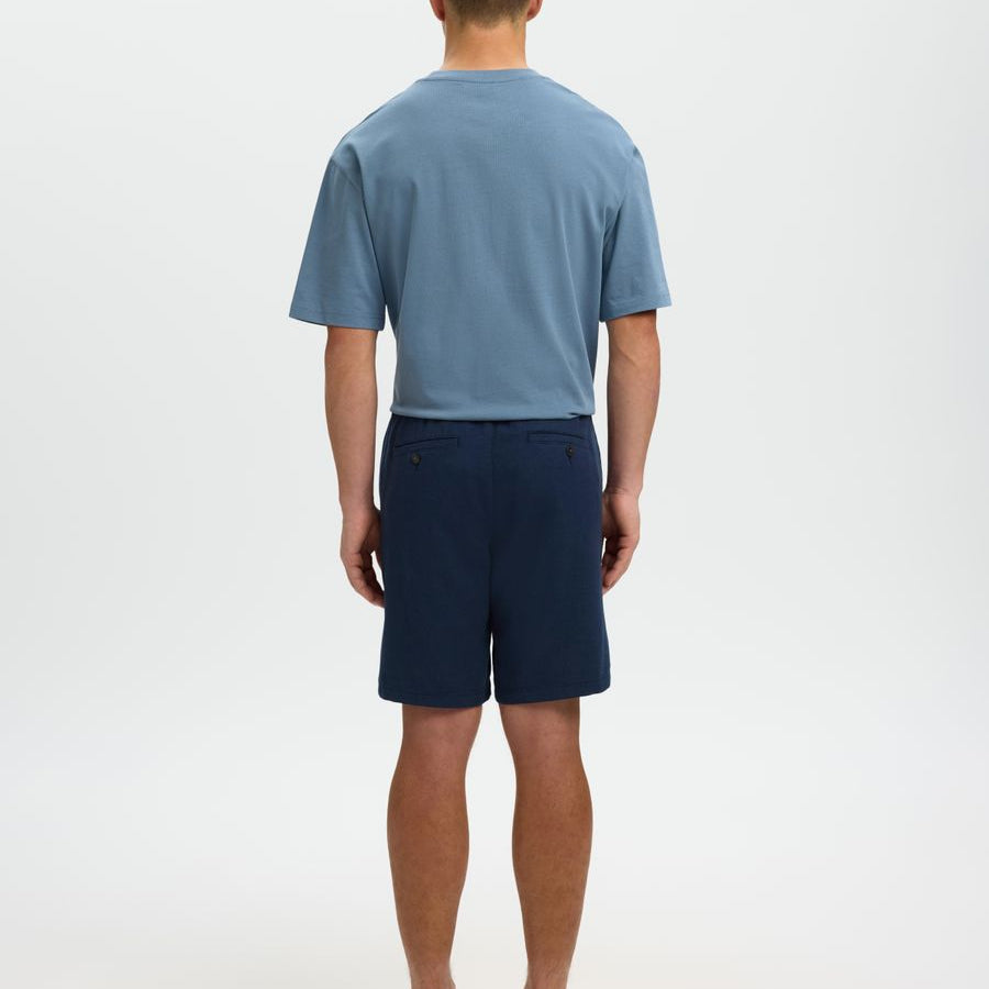 SLHREGULAR-BRODY LINEN BLD SHORTS N