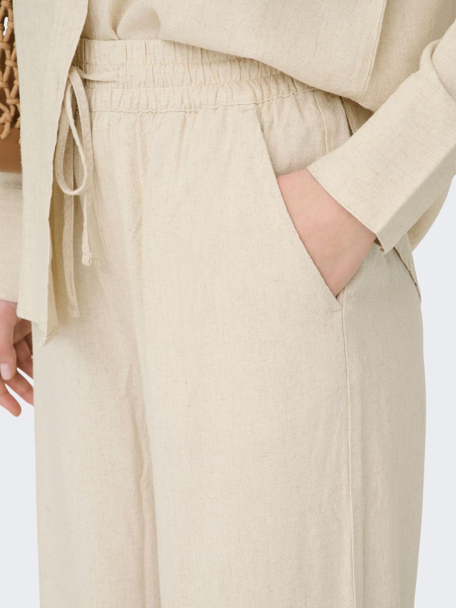 JDYSAY HW LINEN WIDE PANT WVN NOOS