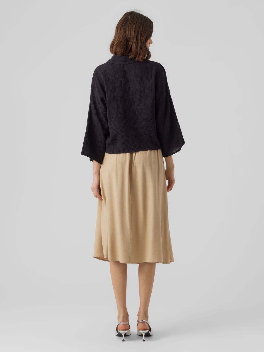 VMNATALI CROP SHIRT WVN NOOS