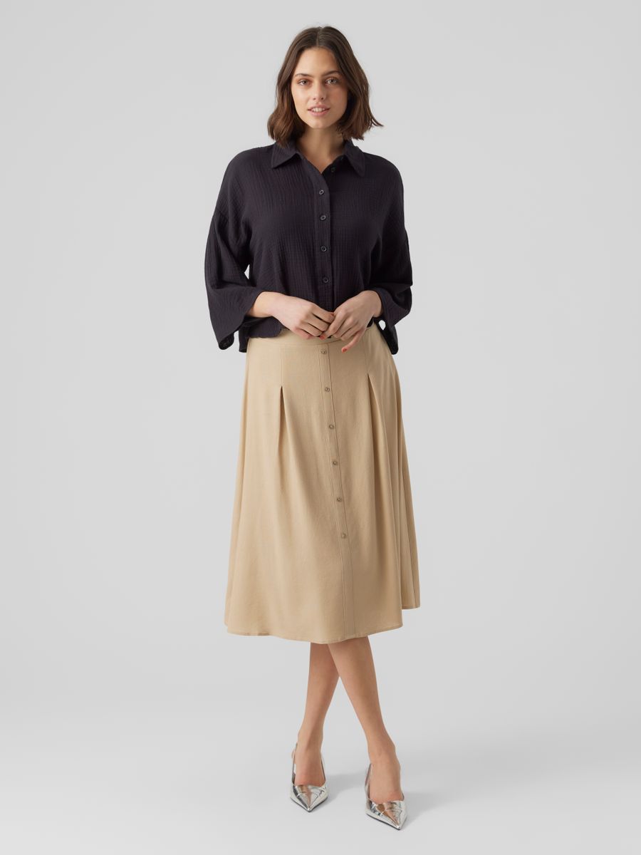 VMNATALI CROP SHIRT WVN NOOS