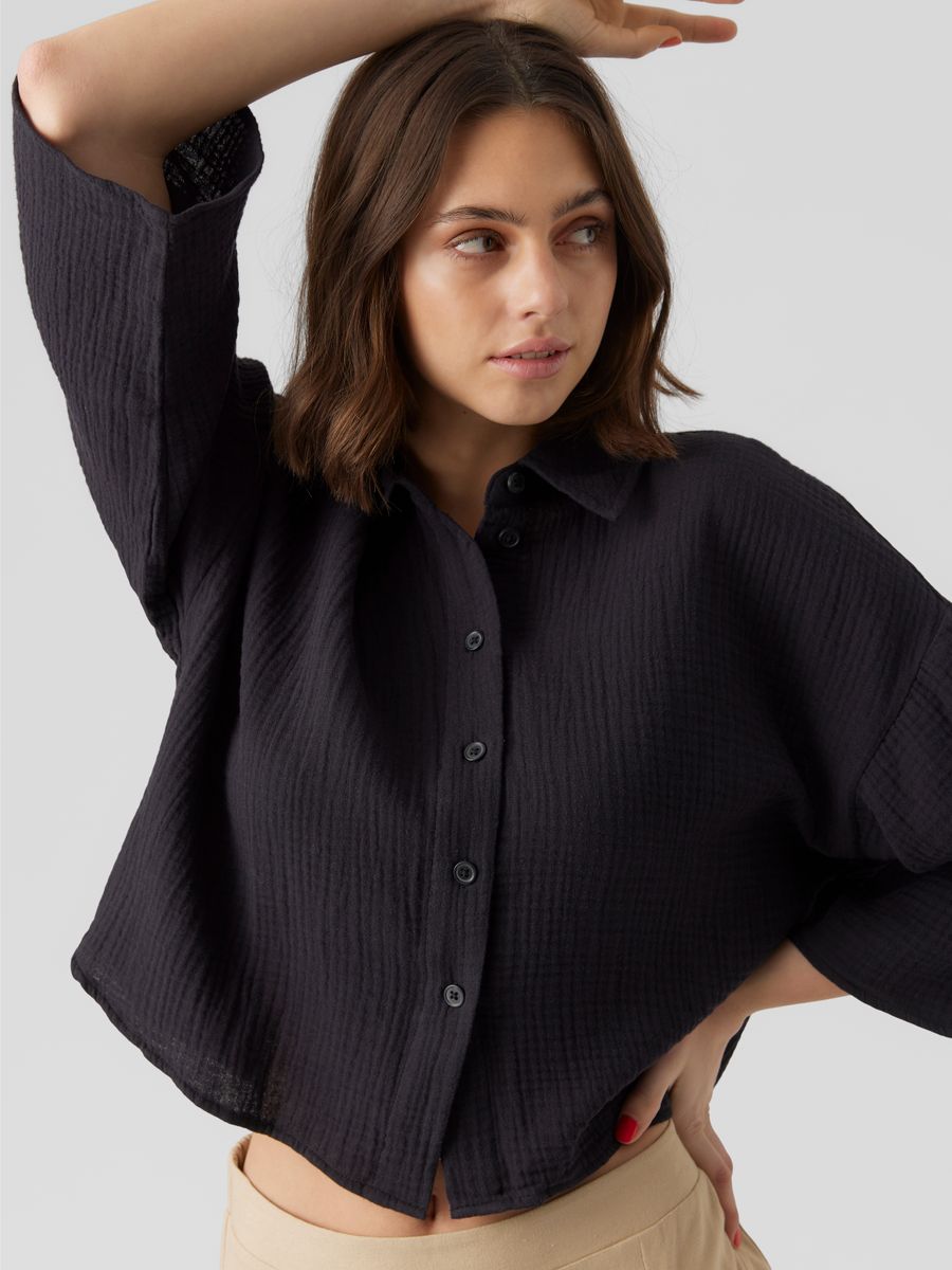 VMNATALI CROP SHIRT WVN NOOS