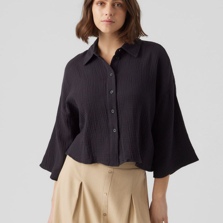 VMNATALI CROP SHIRT WVN NOOS
