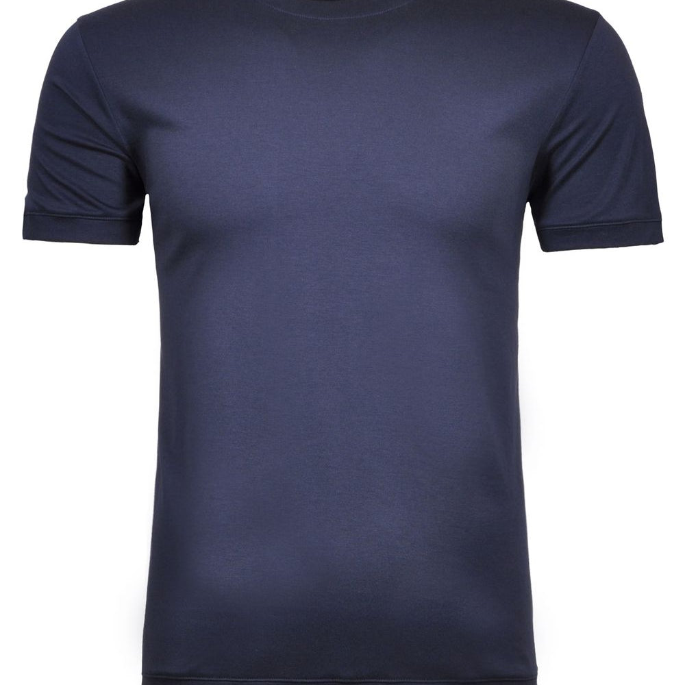 T-Shirt round neck waist rib