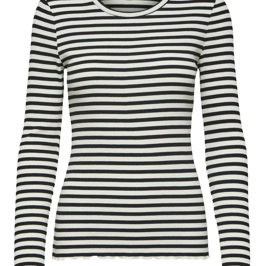 SLWANNA LS CREW NECK TEE STR NOOS