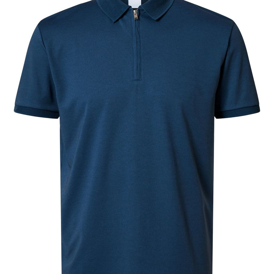 SLHFAVE ZIP SS POLO NOOS