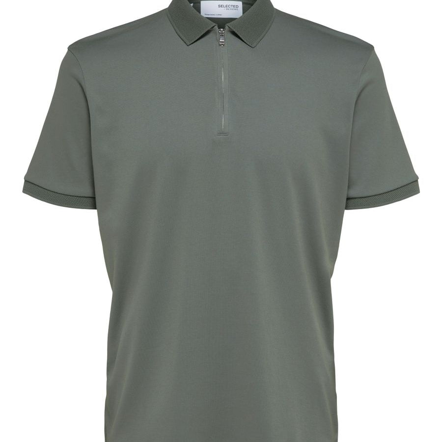 SLHFAVE ZIP SS POLO NOOS