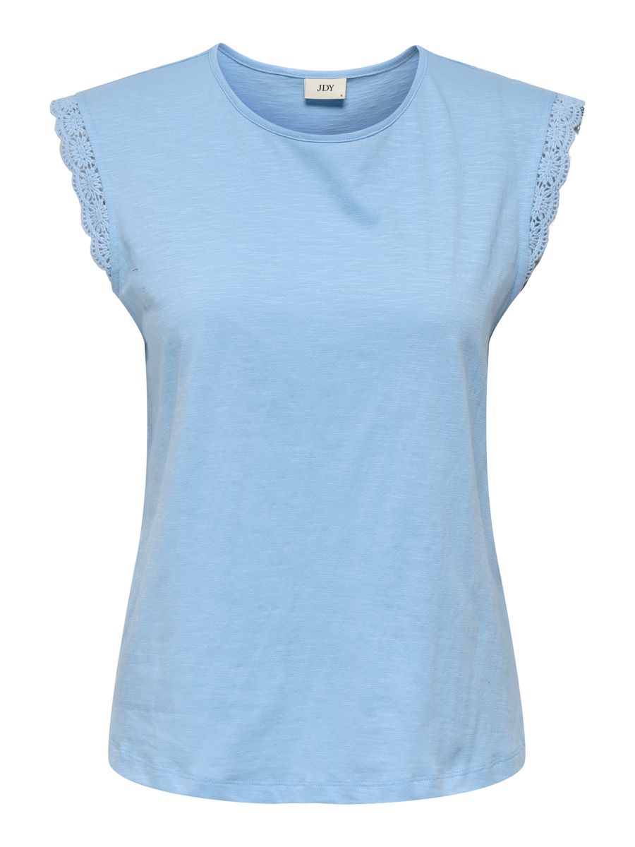 JDYSALVA LIFE S/L CROCHET TOP JRS NOOS