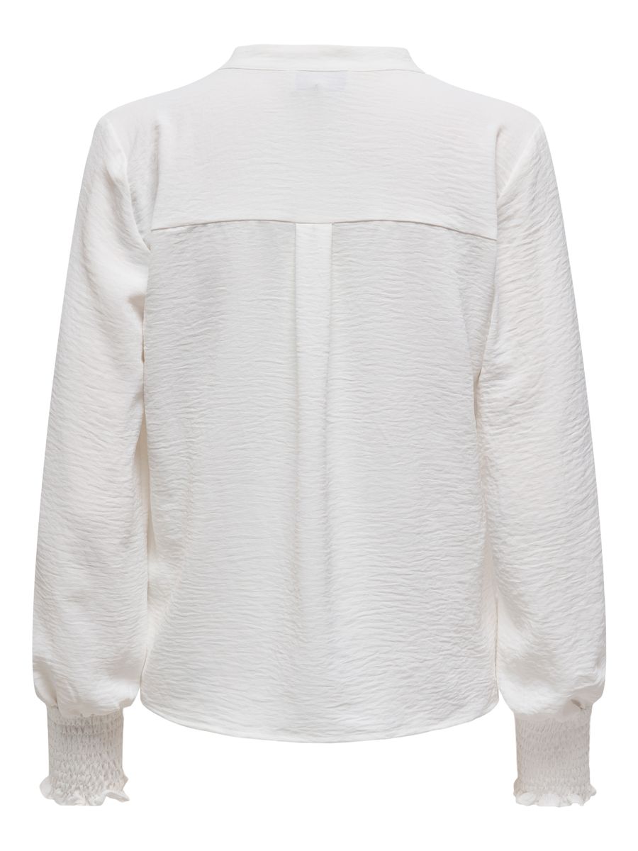 ONLMETTE V-NECK LS SMOCK TOP NOOS W
