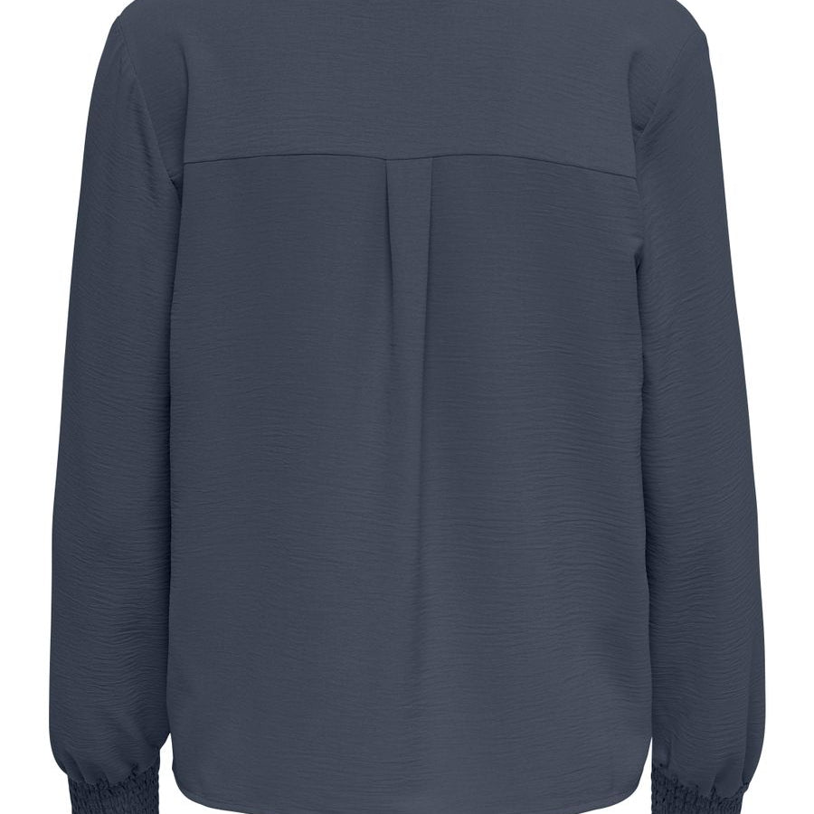 ONLMETTE V-NECK LS SMOCK TOP NOOS WVN