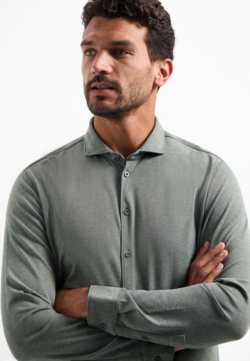 Shirt Jersey Melange Stretch