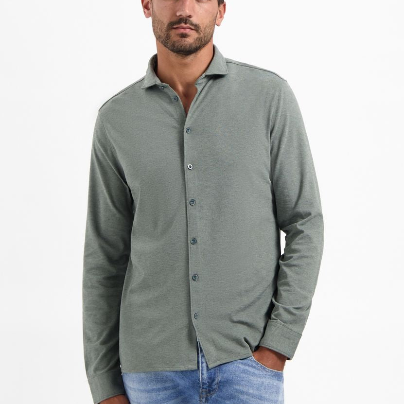 Shirt Jersey Melange Stretch