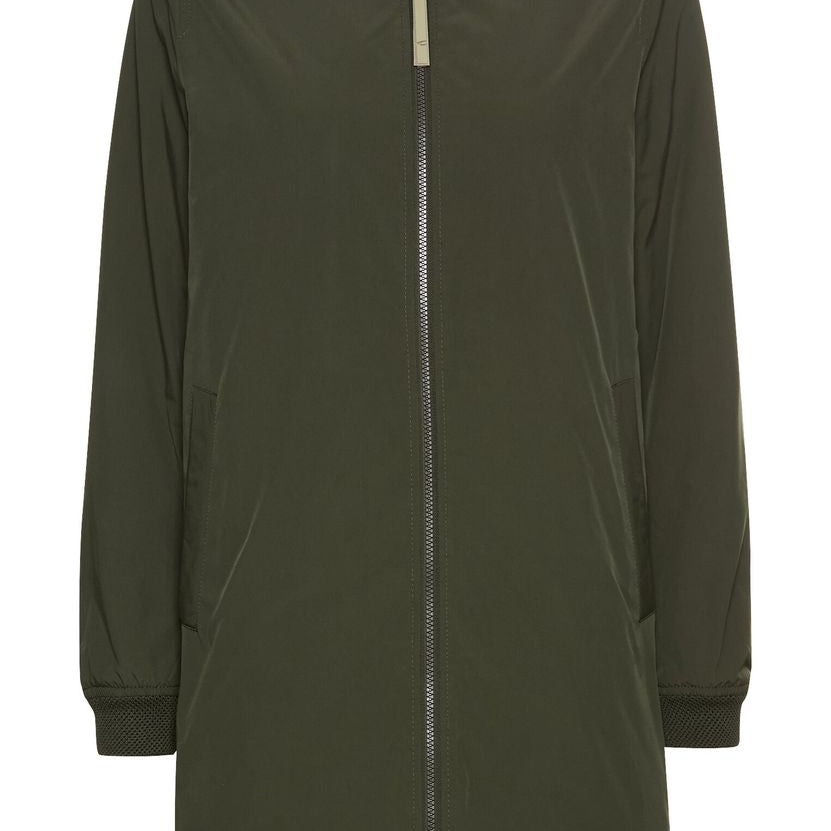 Wasserabweisender Mantel aus reinem Polyester