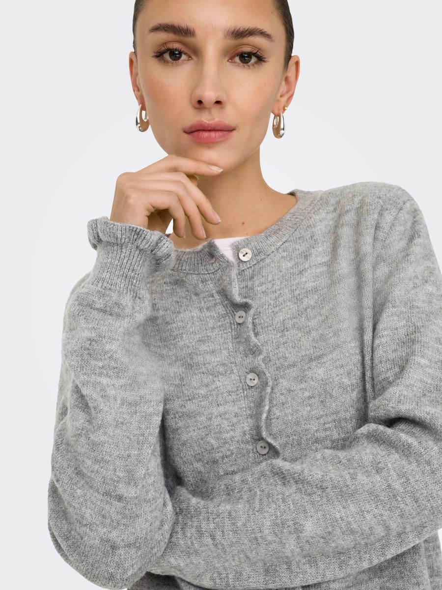 JDYLETTY L/S ON FRILL CARDIGAN KNT