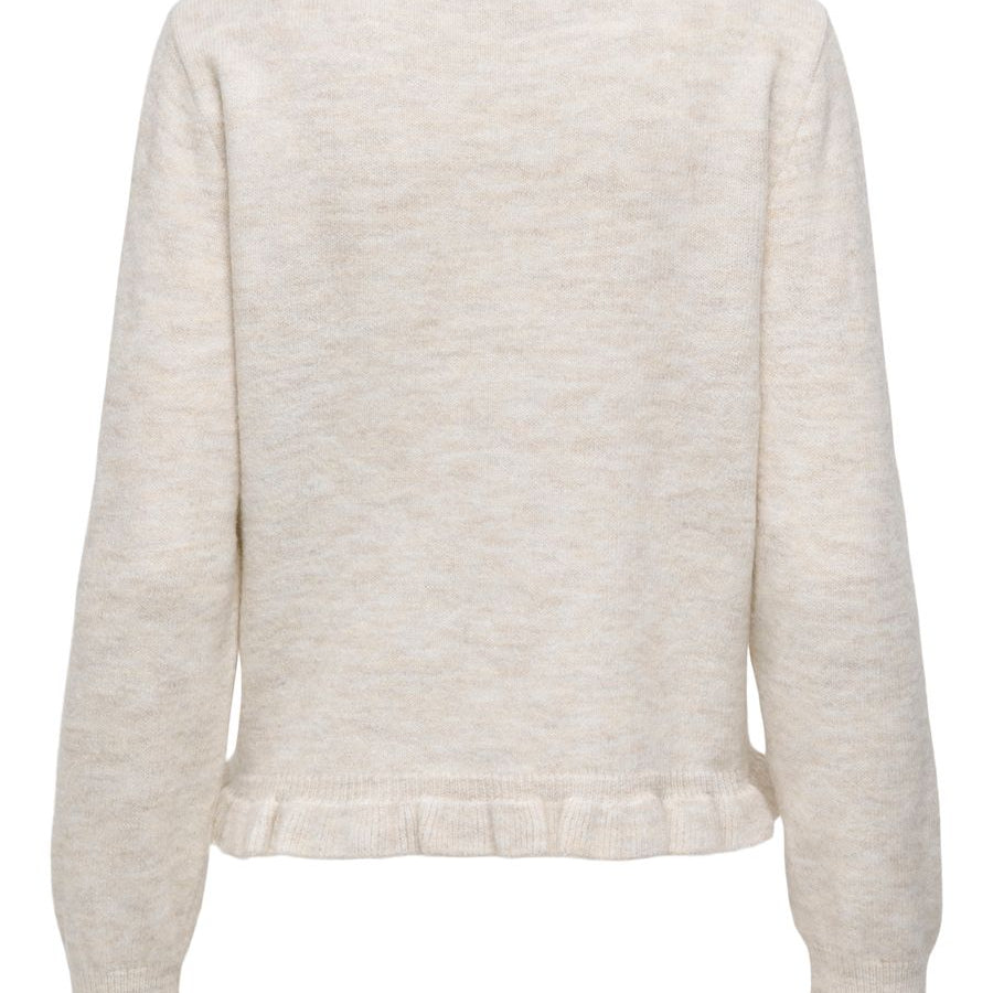 JDYLETTY L/S ON FRILL CARDIGAN KNT