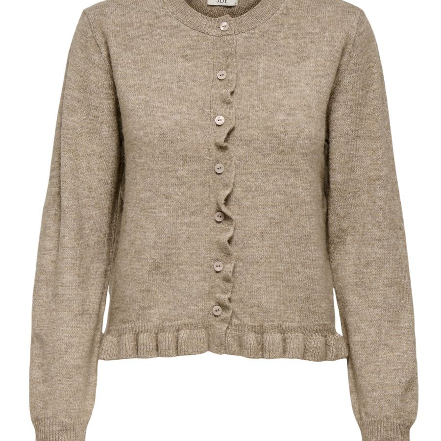 JDYLETTY L/S ON FRILL CARDIGAN KNT NOOS