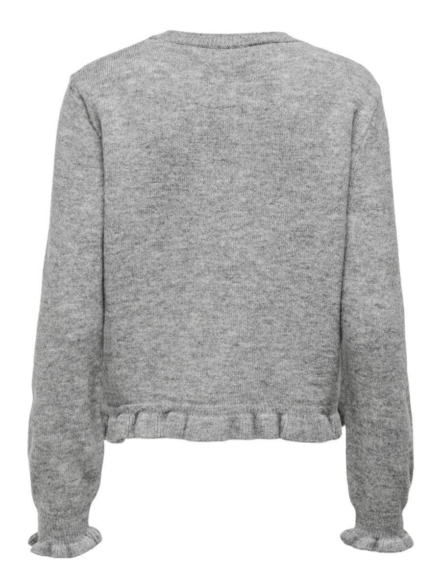 JDYLETTY L/S ON FRILL CARDIGAN KNT