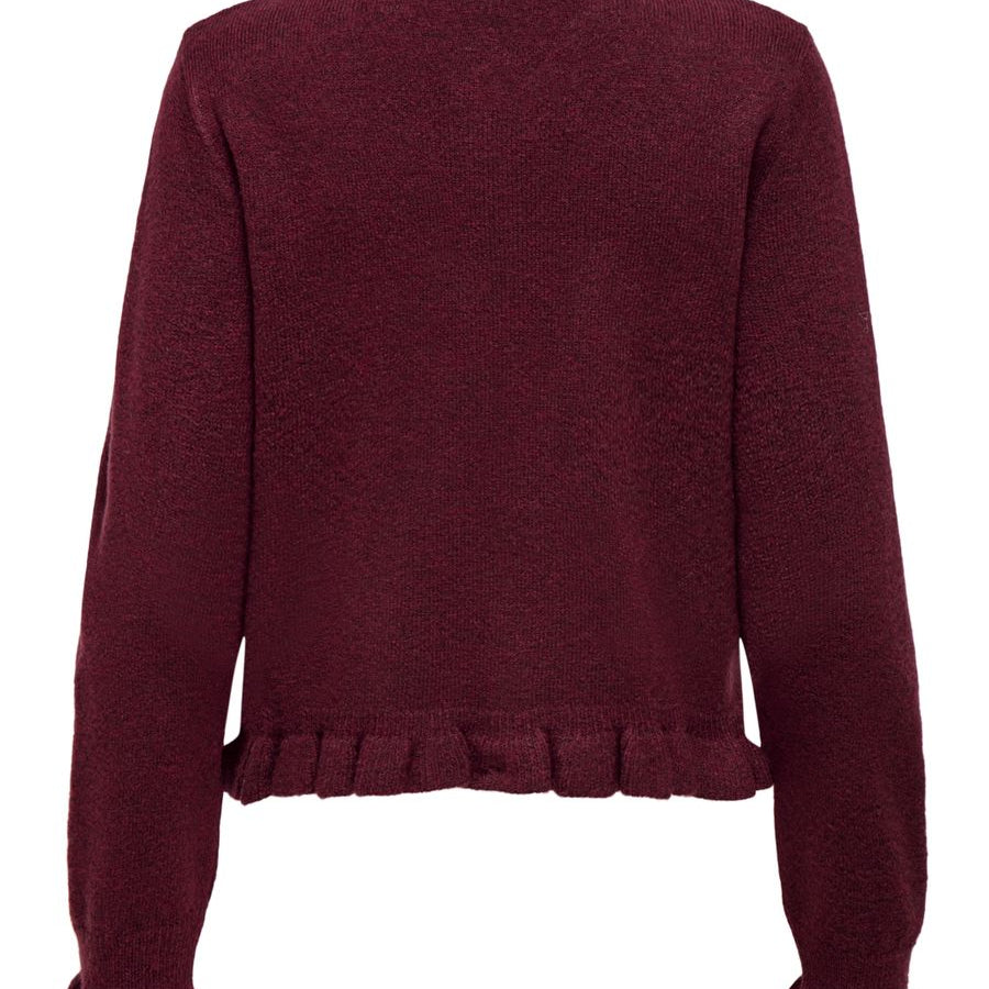 JDYLETTY L/S ON FRILL CARDIGAN KNT