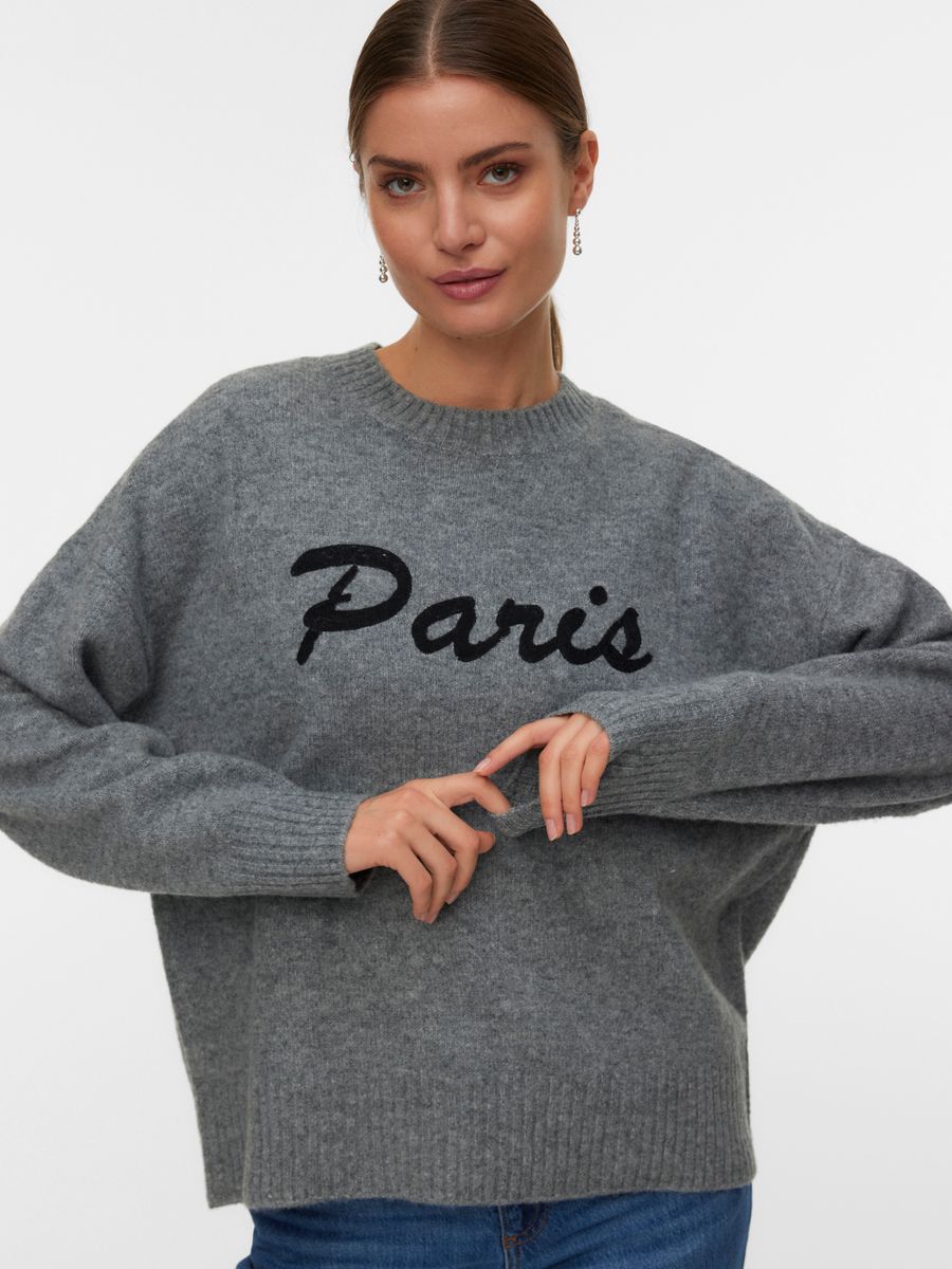 VMBOOM LS O-NECK TEXT PULLOVER NOOS