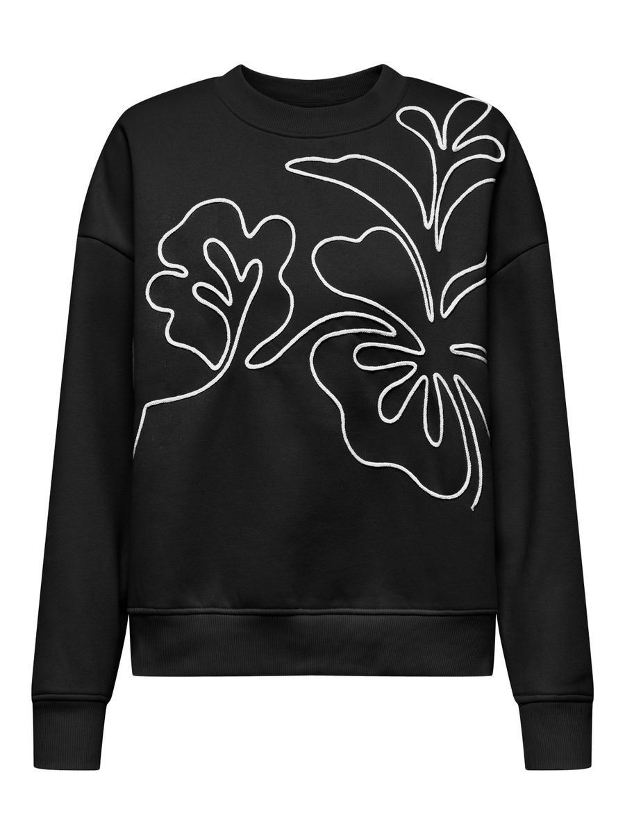JDYCANOA L/S EMB SWEAT JRS NOOS